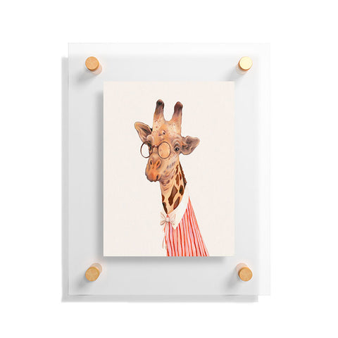 Animal Crew Lady Giraffe Floating Acrylic Print
