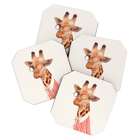 Animal Crew Lady Giraffe Coaster Set