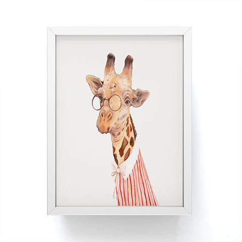 Animal Crew Lady Giraffe Framed Mini Art Print