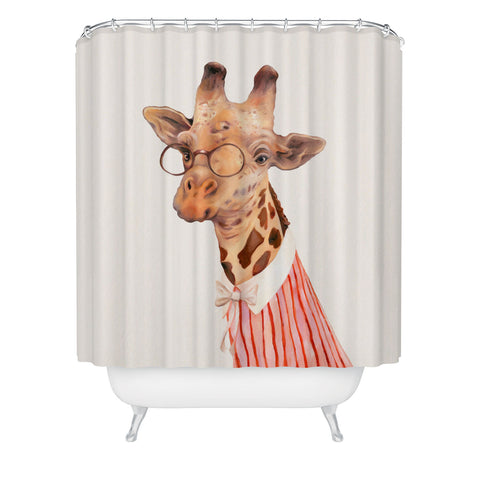 Animal Crew Lady Giraffe Shower Curtain