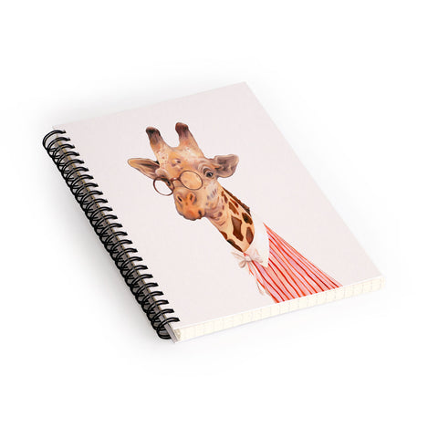 Animal Crew Lady Giraffe Spiral Notebook