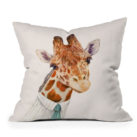Animal Crew Mr Giraffe Throw Pillow