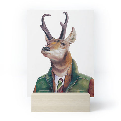 Animal Crew Pronghorn Deer Mini Art Print