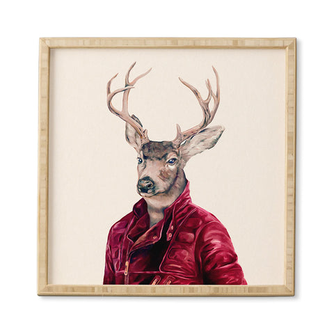 Animal Crew Red Deer Framed Wall Art