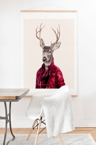 Animal Crew Red Deer Art Print And Hanger