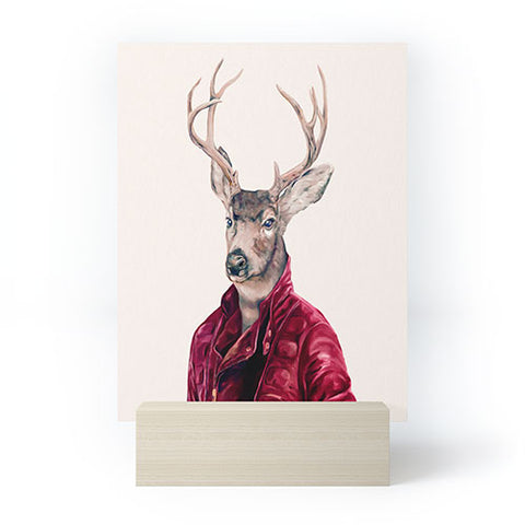 Animal Crew Red Deer Mini Art Print