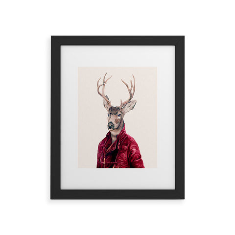 Animal Crew Red Deer Framed Art Print