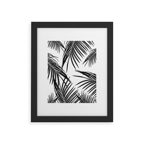 Anita's & Bella's Artwork Black Palm Leaves Dream 1 Framed Art Print