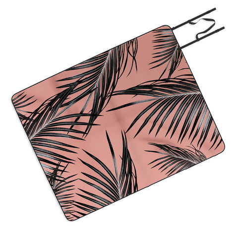 Anita's & Bella's Artwork Black Palm Leaves Dream 5 Picnic Blanket