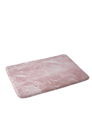 Anita's & Bella's Artwork Enigmatic Blush Pink Marble 1 Memory Foam Bath Mat