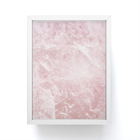 Anita's & Bella's Artwork Enigmatic Blush Pink Marble 1 Framed Mini Art Print