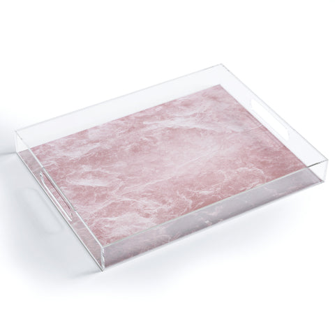 Anita's & Bella's Artwork Enigmatic Blush Pink Marble 1 Acrylic Tray