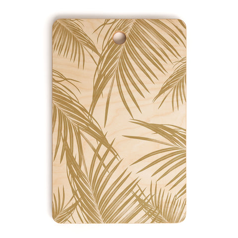 Anita's & Bella's Artwork Gold Palm Leaves Dream 1 Cutting Board Rectangle