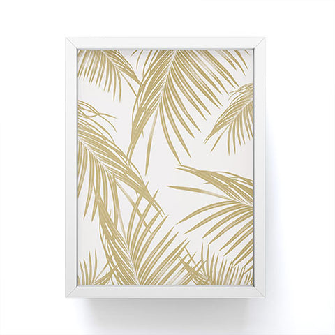 Anita's & Bella's Artwork Gold Palm Leaves Dream 1 Framed Mini Art Print