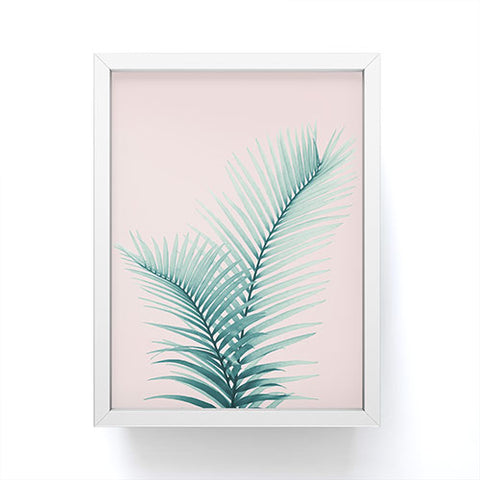 Anita's & Bella's Artwork Intertwined Palm Leaves in Love Framed Mini Art Print