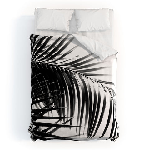 Anita's & Bella's Artwork Palm Leaves Black White Vibes Duvet Cover