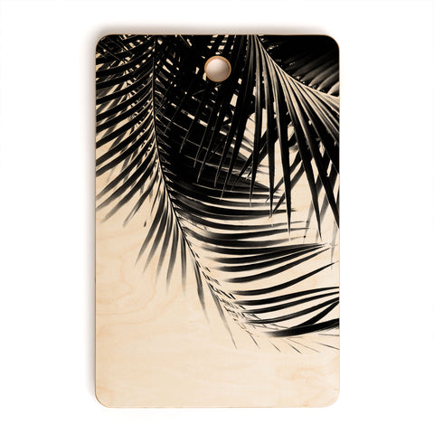 Anita's & Bella's Artwork Palm Leaves BW Vibes 1 Cutting Board Rectangle
