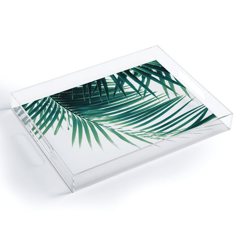 Anita's & Bella's Artwork Palm Leaves Green Vibes 4 Acrylic Tray