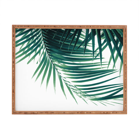 Anita's & Bella's Artwork Palm Leaves Green Vibes 4 Rectangular Tray