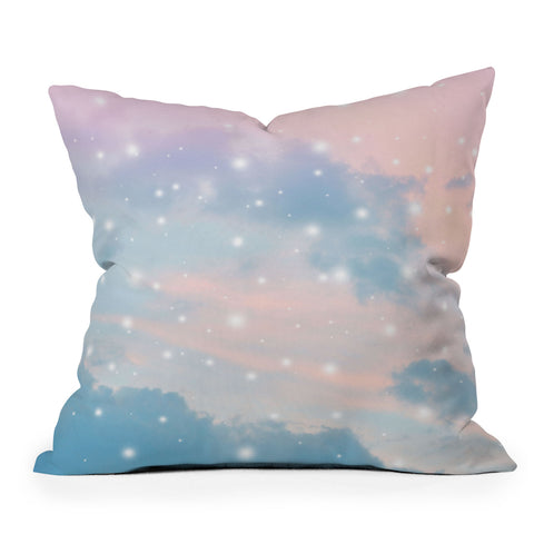 Anita's & Bella's Artwork Pastel Cosmos Dream 2 Outdoor Throw Pillow