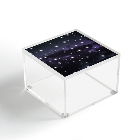 Anita's & Bella's Artwork Purple Midnight Blue Cosmos 1 Acrylic Box