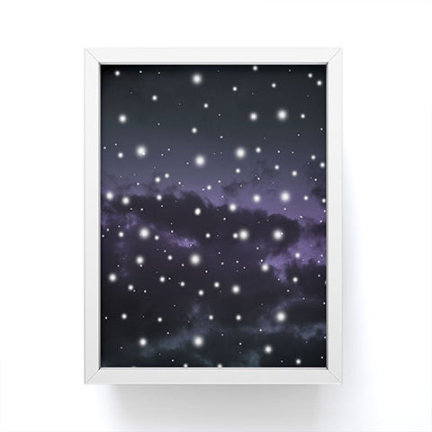 Anita's & Bella's Artwork Purple Midnight Blue Cosmos 1 Framed Mini Art Print