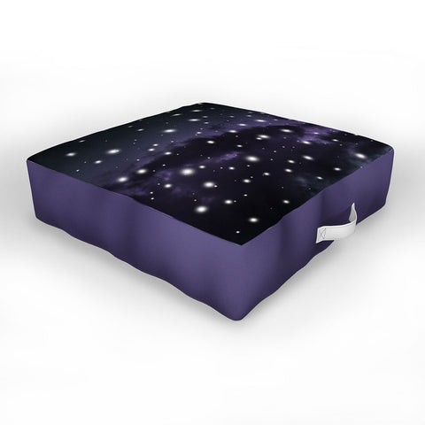 Anita's & Bella's Artwork Purple Midnight Blue Cosmos 1 Outdoor Floor Cushion