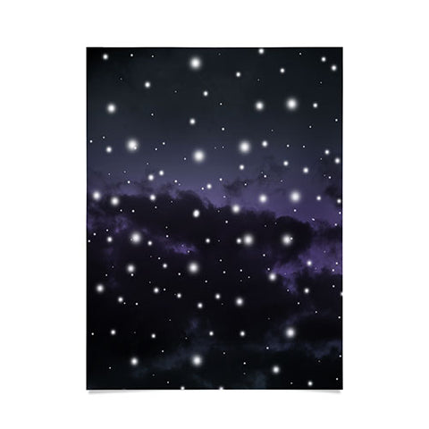Anita's & Bella's Artwork Purple Midnight Blue Cosmos 1 Poster