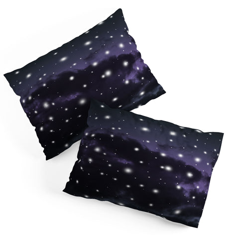 Anita's & Bella's Artwork Purple Midnight Blue Cosmos 1 Pillow Shams