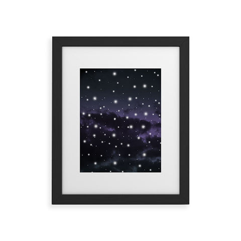 Anita's & Bella's Artwork Purple Midnight Blue Cosmos 1 Framed Art Print