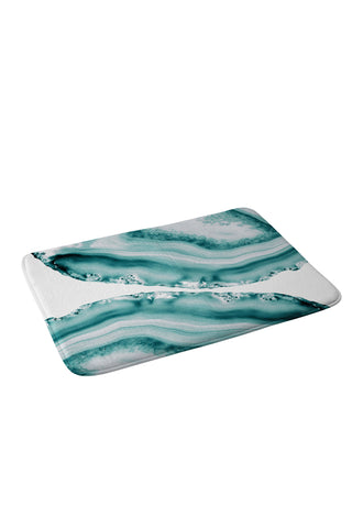 Anita's & Bella's Artwork Soft Turquoise Agate 1 Memory Foam Bath Mat