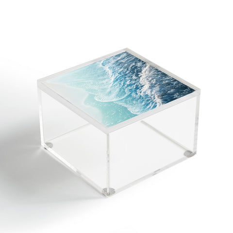 Anita's & Bella's Artwork Soft Turquoise Ocean Dream Waves Acrylic Box