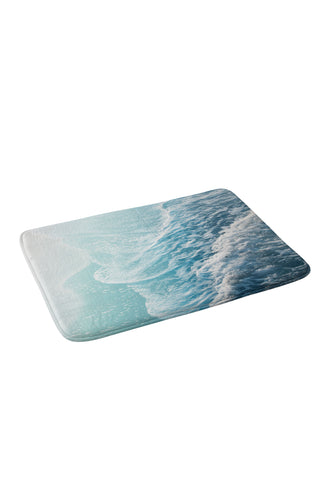 Anita's & Bella's Artwork Soft Turquoise Ocean Dream Waves Memory Foam Bath Mat