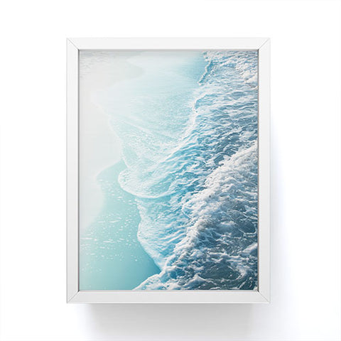 Anita's & Bella's Artwork Soft Turquoise Ocean Dream Waves Framed Mini Art Print