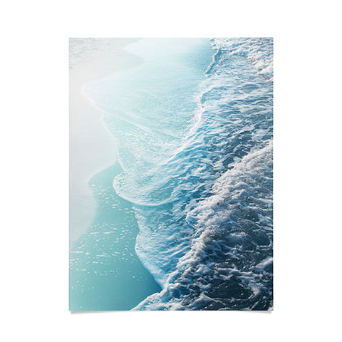 Anita's & Bella's Artwork Soft Turquoise Ocean Dream Waves Poster