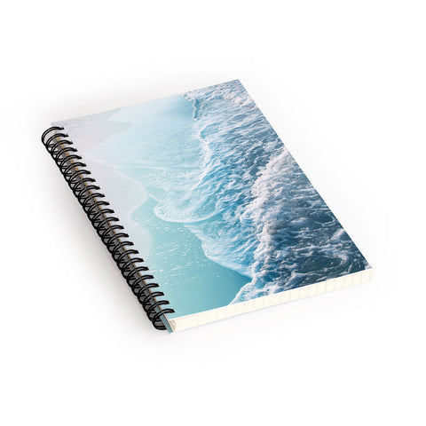 Anita's & Bella's Artwork Soft Turquoise Ocean Dream Waves Spiral Notebook