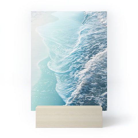 Anita's & Bella's Artwork Soft Turquoise Ocean Dream Waves Mini Art Print