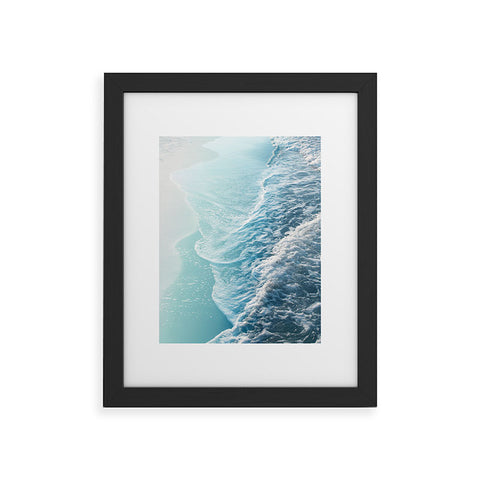 Anita's & Bella's Artwork Soft Turquoise Ocean Dream Waves Framed Art Print
