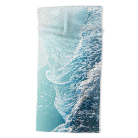 Anita's & Bella's Artwork Soft Turquoise Ocean Dream Waves Beach Towel