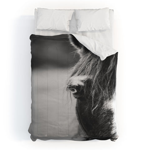 Ann Hudec Blue Eye horse photography Comforter