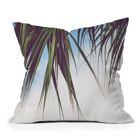 Ann Hudec Cabana Life x Palm Trees Throw Pillow