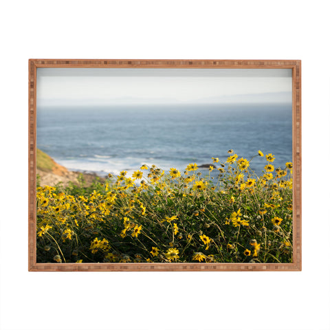 Ann Hudec Coastal Wildflowers Rectangular Tray