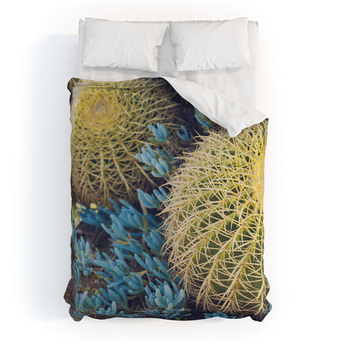 Ann Hudec Desert Cactus Garden Duvet Cover