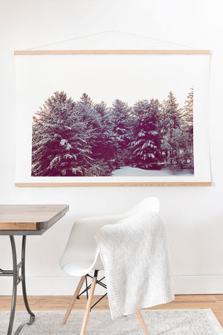Ann Hudec First Winter Snow Art Print And Hanger