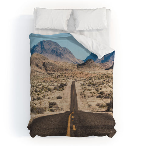 Ann Hudec High Desert Highway Duvet Cover