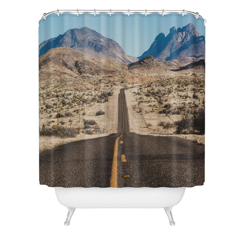 Ann Hudec High Desert Highway Shower Curtain