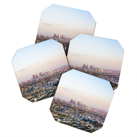 Ann Hudec Los Angeles Skyline Coaster Set