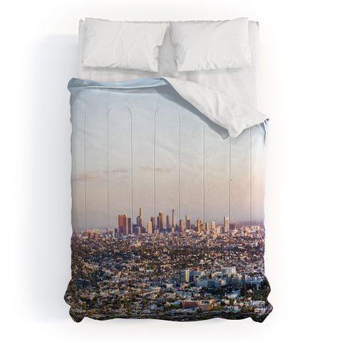 Ann Hudec Los Angeles Skyline Comforter