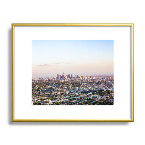 Ann Hudec Los Angeles Skyline Metal Framed Art Print