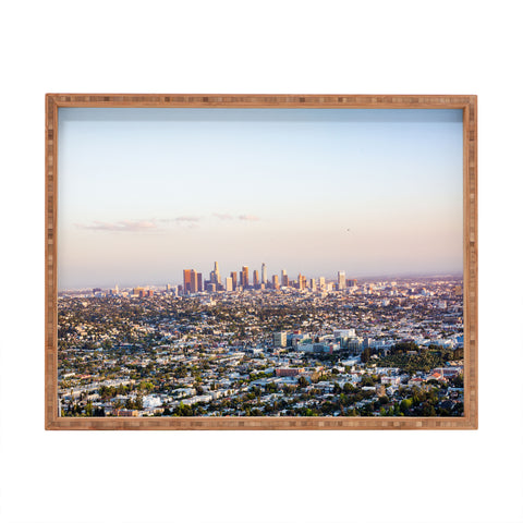 Ann Hudec Los Angeles Skyline Rectangular Tray